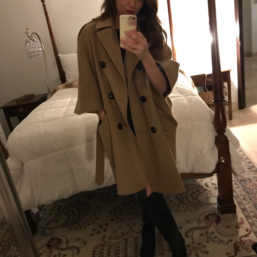 Burberry trench cape coat